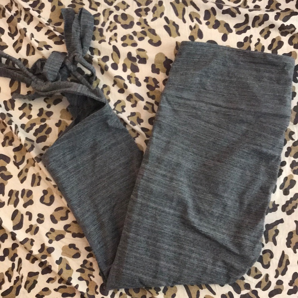 Gap Cotton Ankle Lace-Up Leggings